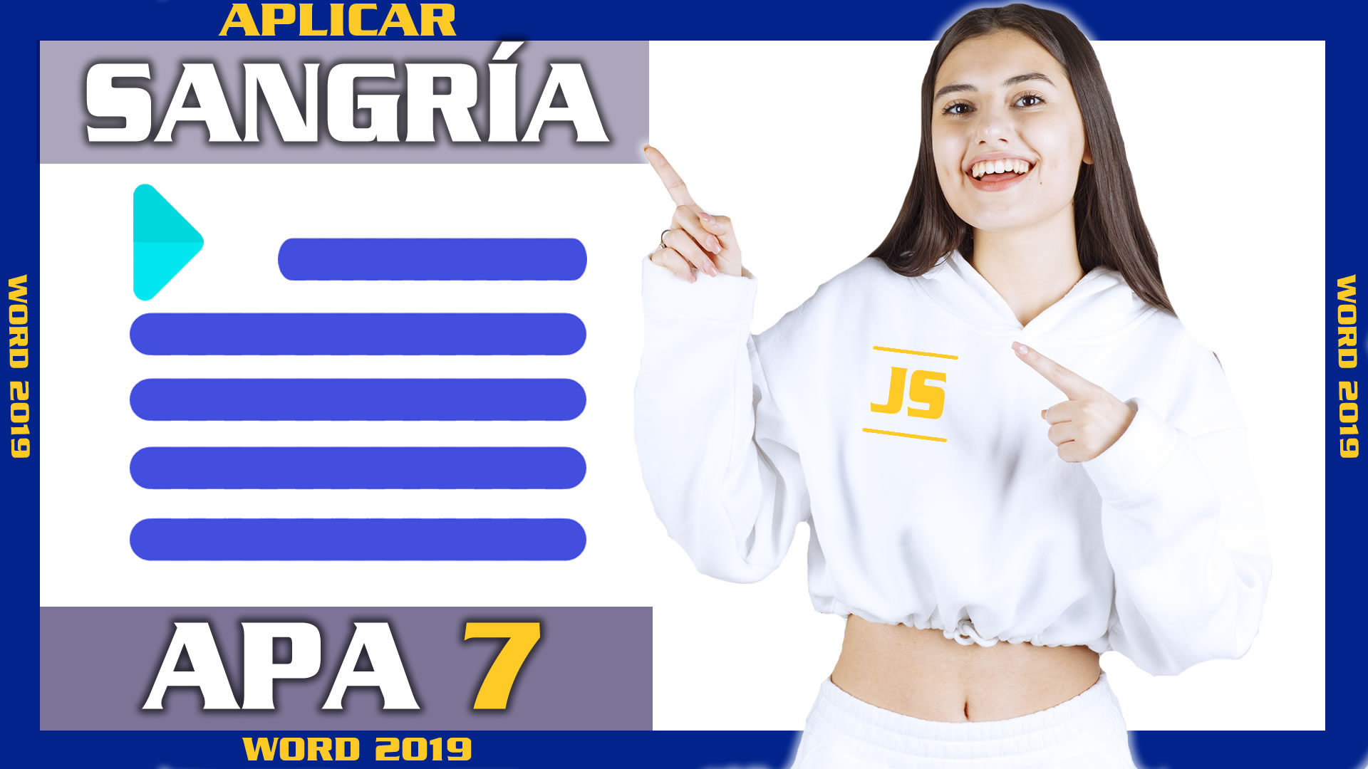 como aplicar sangria en word primera linea - curso para citar en apa 7