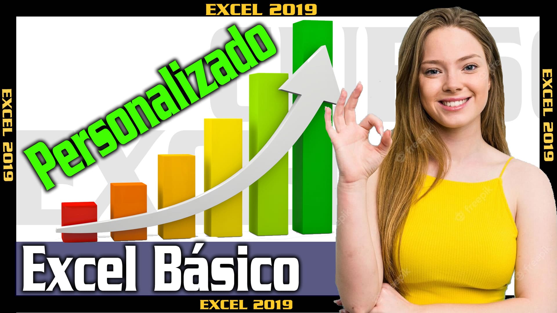 Como crear un grafico de barras personalizado en Excel - curso de excel virtual gratis en huaquillas