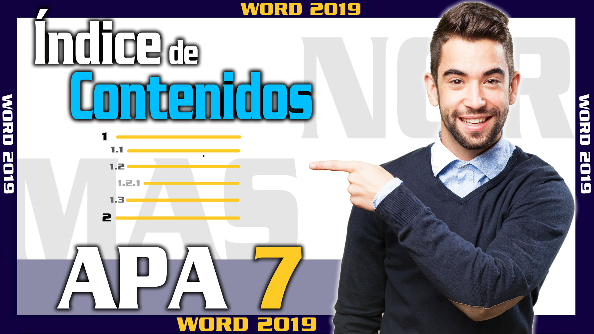 como crear un indice de contenidos en word - curso de normas apa 7 en pasaje