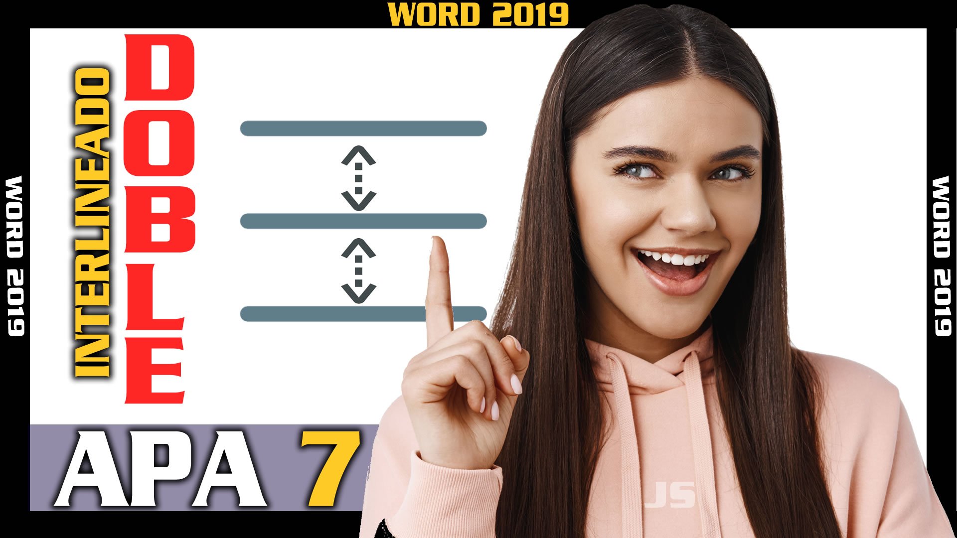 como poner interlineado doble en word 2019 - curso de formato apa 7ma edicion en pasaje